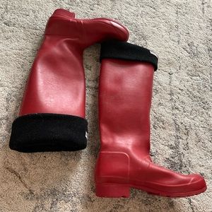 Red Hunter Rainboots